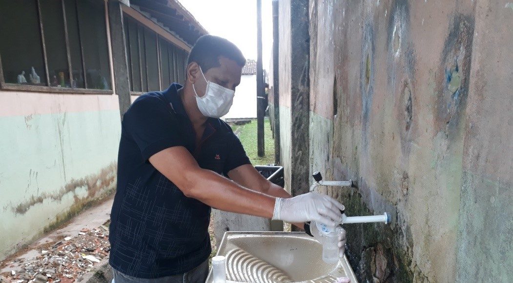 SESANI e IOM realizam ação de análise sobre água potável nas aldeias do Pará